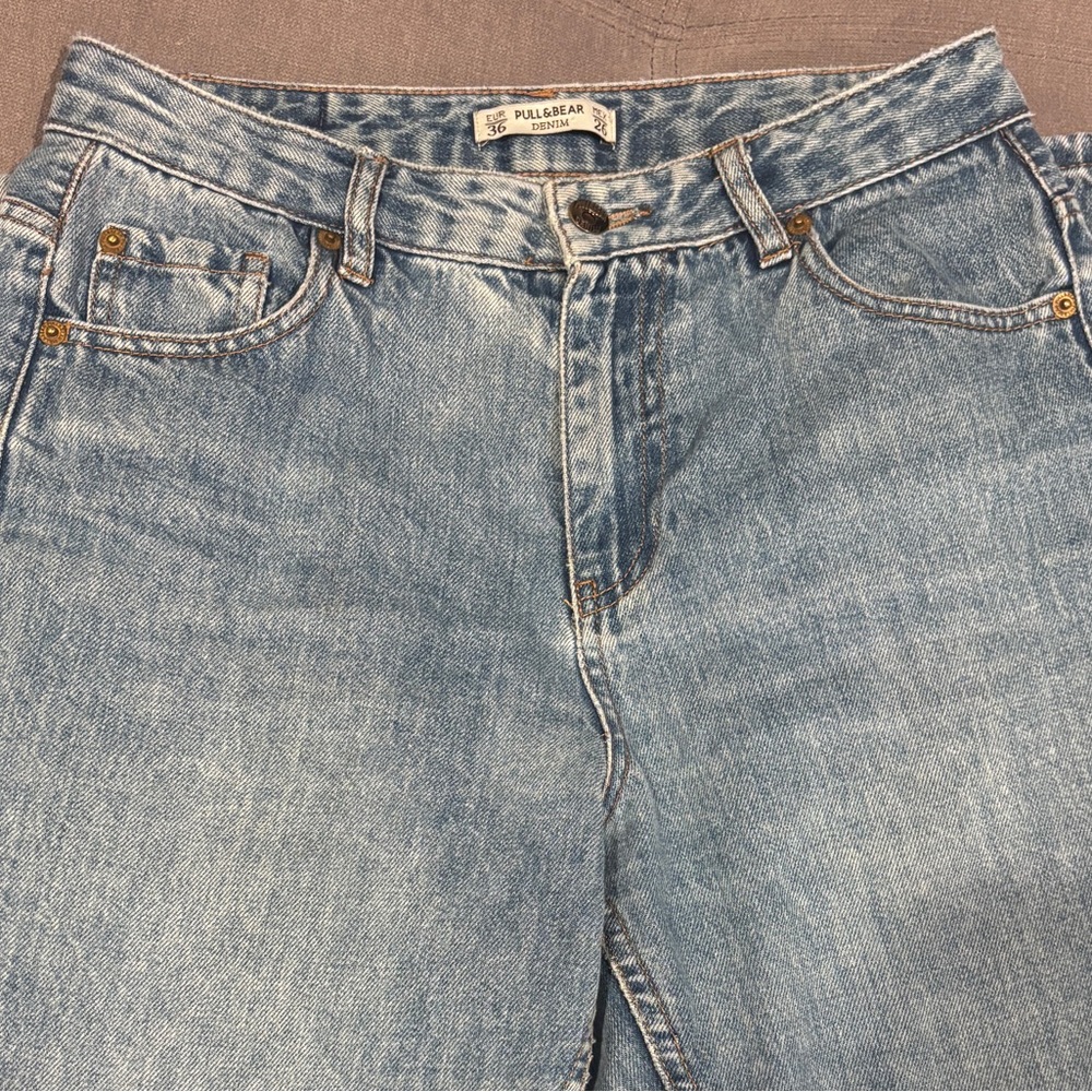 Pull&Bear Faded Blue Denim Pants
